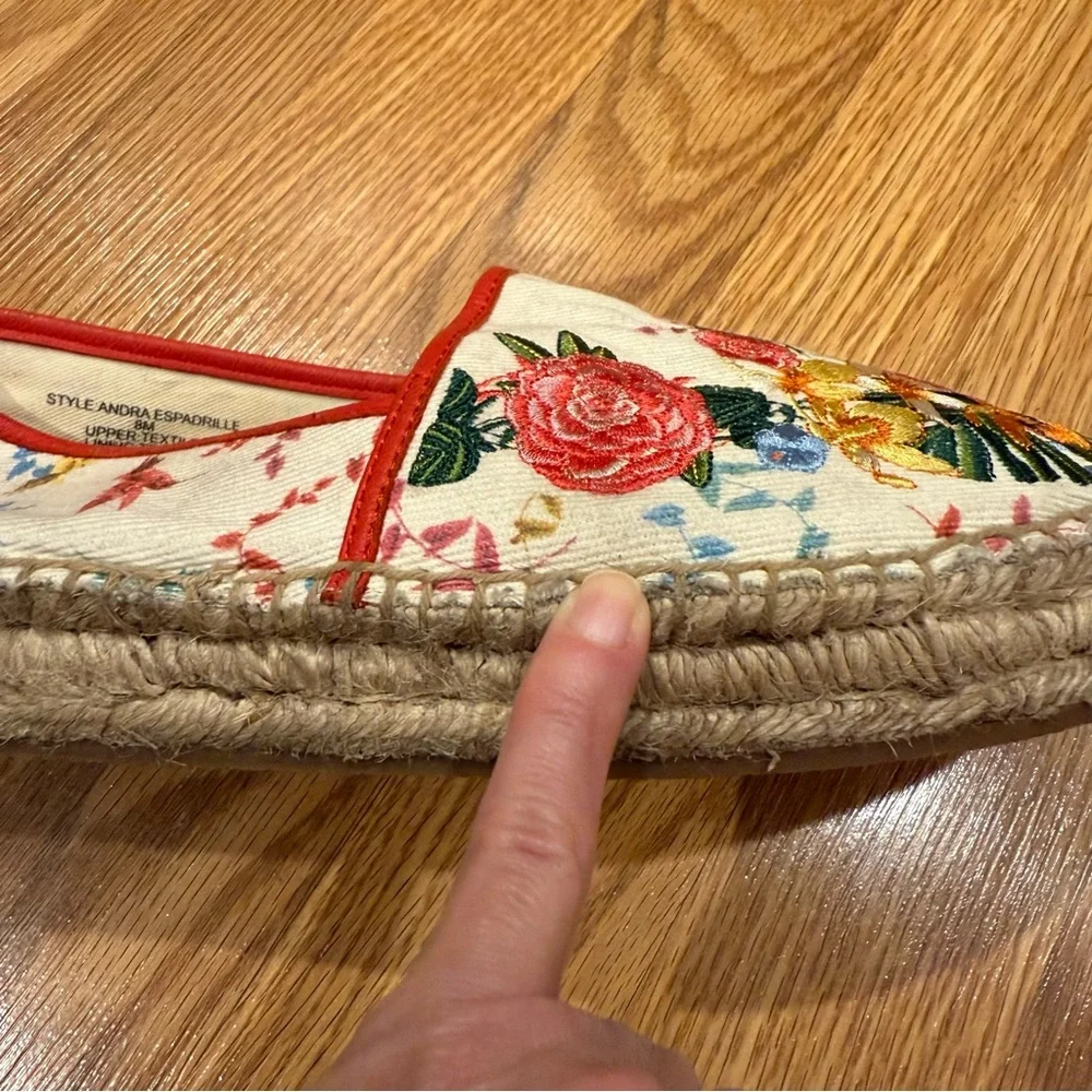 Johnny Was Andra‎ Embroidered Floral Espadrille 8m